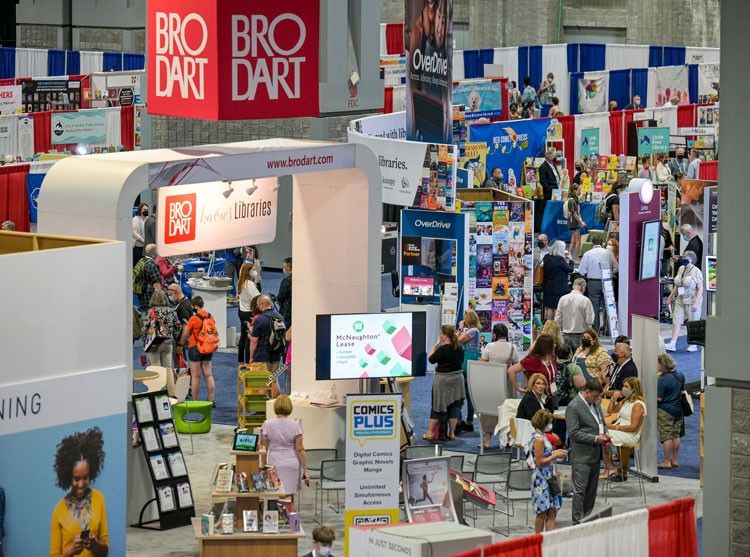 Photo of The Library Marketplace exhibit hall