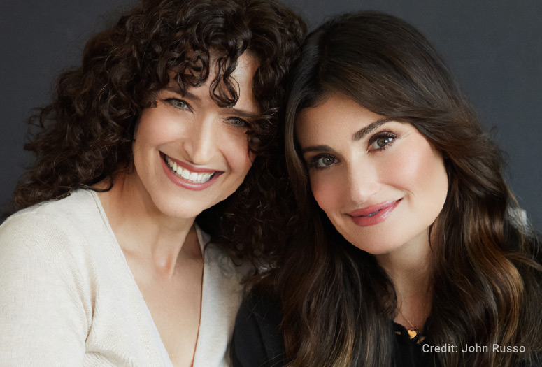 Photo of Author Speakers: Idina Menzel and Cara Mentzel
