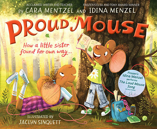 Book cover for Proud Mouse, by Idina Menzel & Cara Mentzel